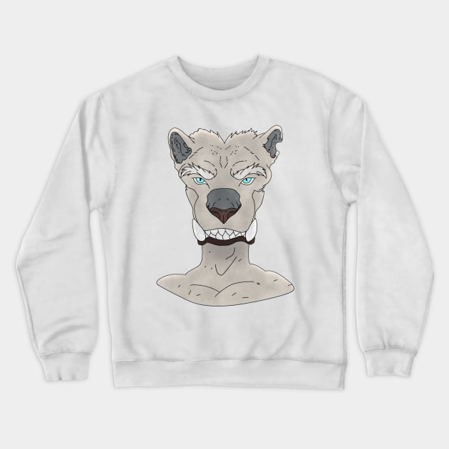 Anthro animal face Crewneck Sweatshirt by Veleno